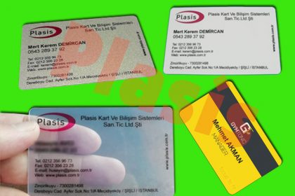 şeffaf kartvizit sert pvc plastik kartvizit