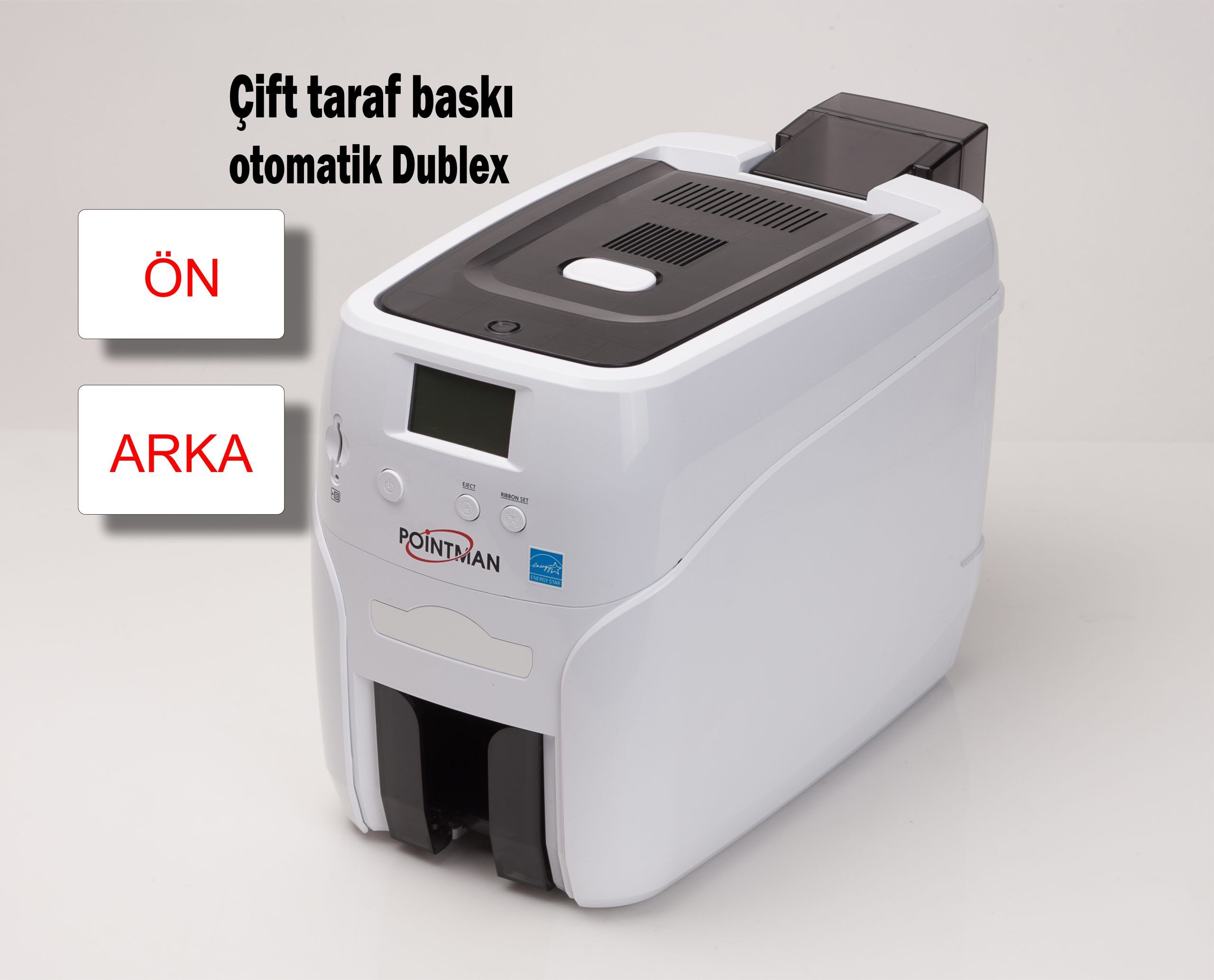 Çift taraf kart yazıcı pointman N35 kart baskı makinesi