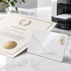 NFC sertifika ve garanti kartı, yuvarlak NFC etiket ve plastik kart baskı makinesi